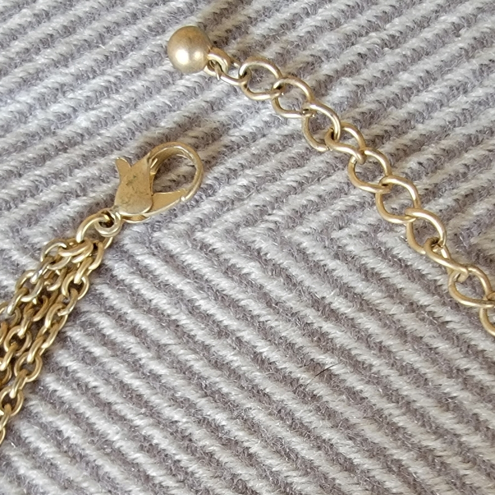 Tourqise and gold necklace - Picture 5 of 7